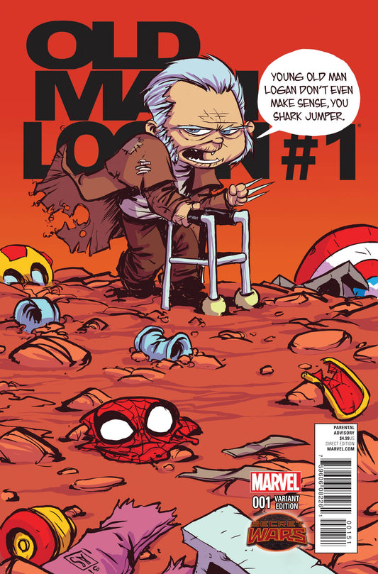 OLD MAN LOGAN #1 SKOTTIE YOUNG VARIANT 2015 Old Man Logan MARVEL COMICS
