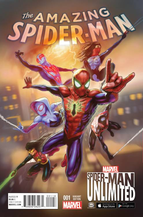 AMAZING SPIDER-MAN #1 SPIDER-MAN UNLIMITED GAME 1:10 VARIANT 2015
