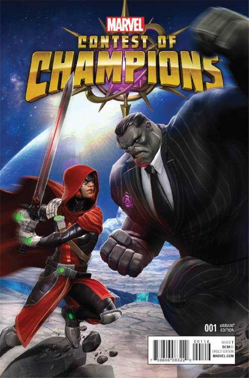 CONTEST OF CHAMPIONS #1 1:10 GAME VARIANT (1ST APP WHITE FOX) 2015