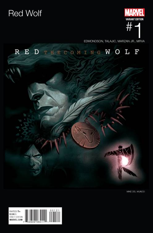 RED WOLF #1 DEL MUNDO HIP HOP VARIANT 2015 comic book MARVEL COMICS   