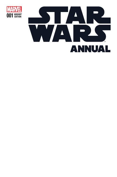 STAR WARS ANNUAL #1 BLANK VARIANT Star Wars MARVEL COMICS