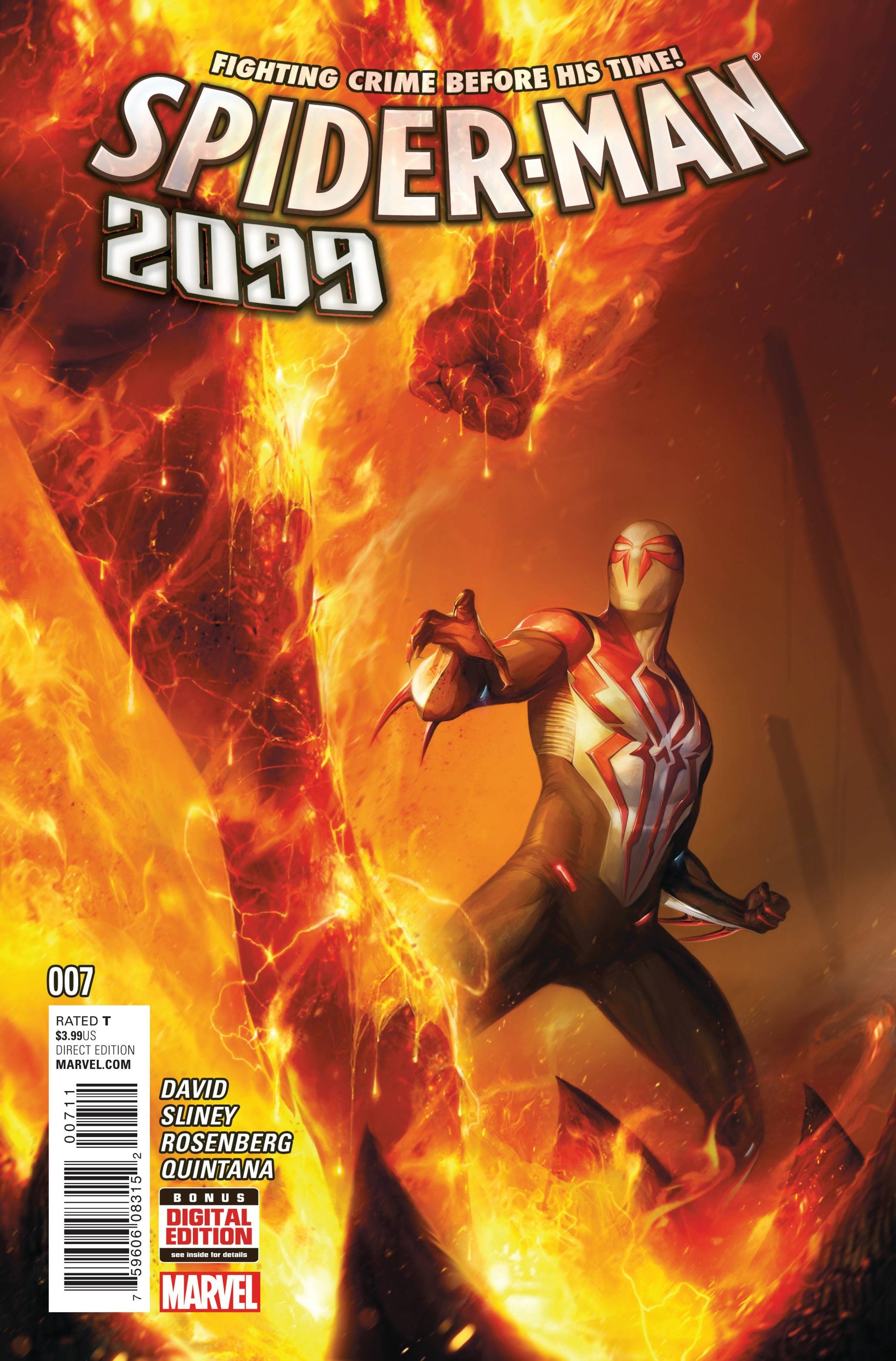 SPIDER-MAN 2099 #7 MATTINA 2016 Spider-Man 2099 MARVEL COMICS   