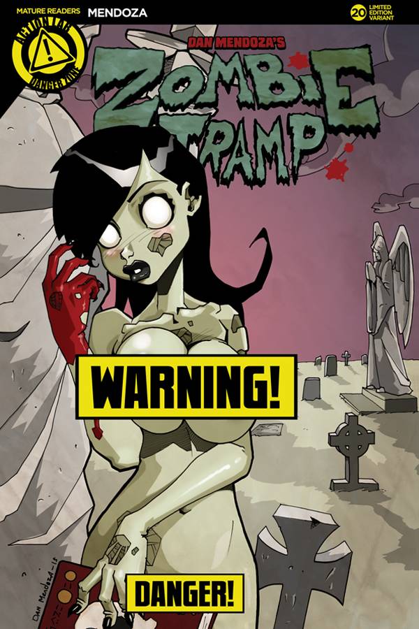 ZOMBIE TRAMP ONGOING #20 CVR B MENDOZA RISQUE (MR) 2016 comic book ACTION LAB - DANGER ZONE   
