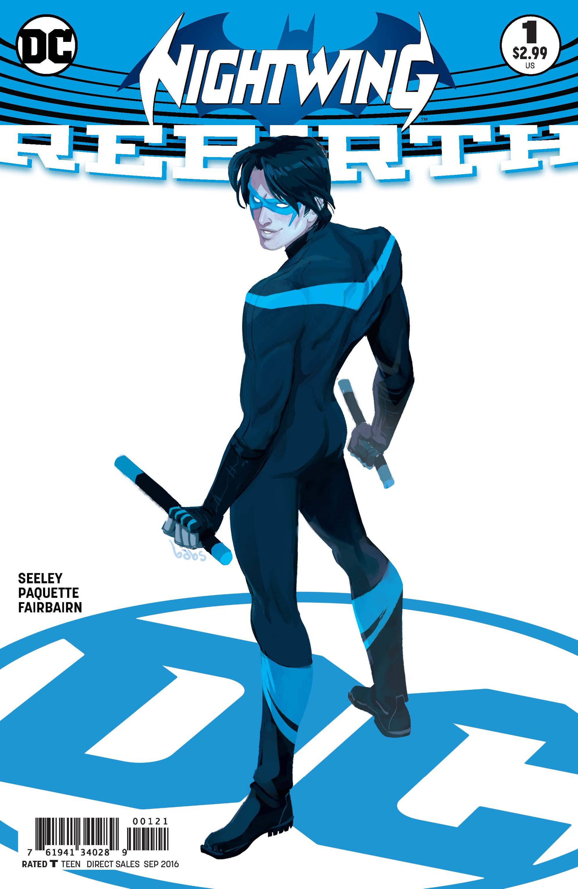 NIGHTWING REBIRTH #1 VARIANT 2016 comic book DC COMICS   