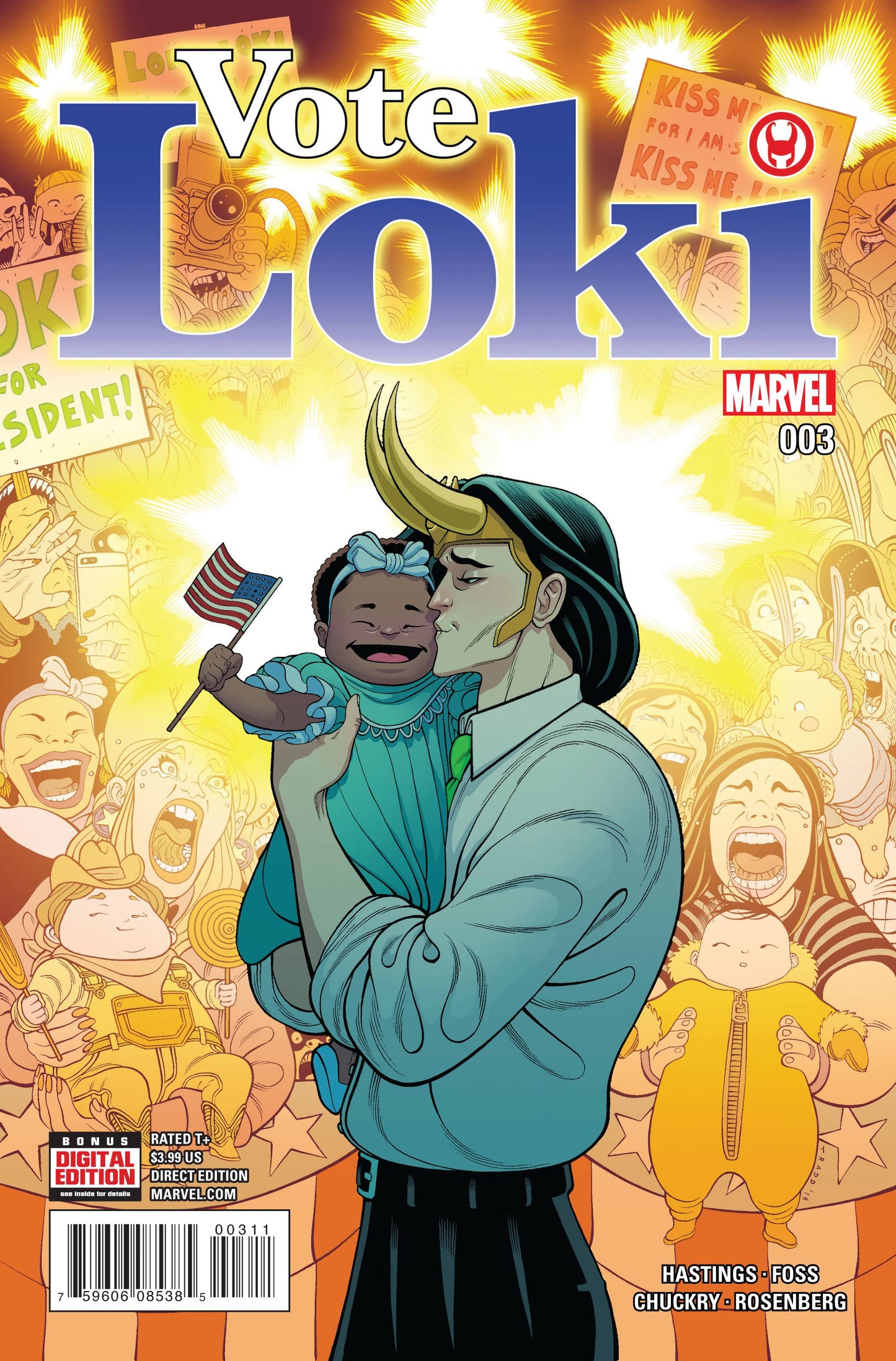 VOTE LOKI #3 2016 comic book MARVEL COMICS   