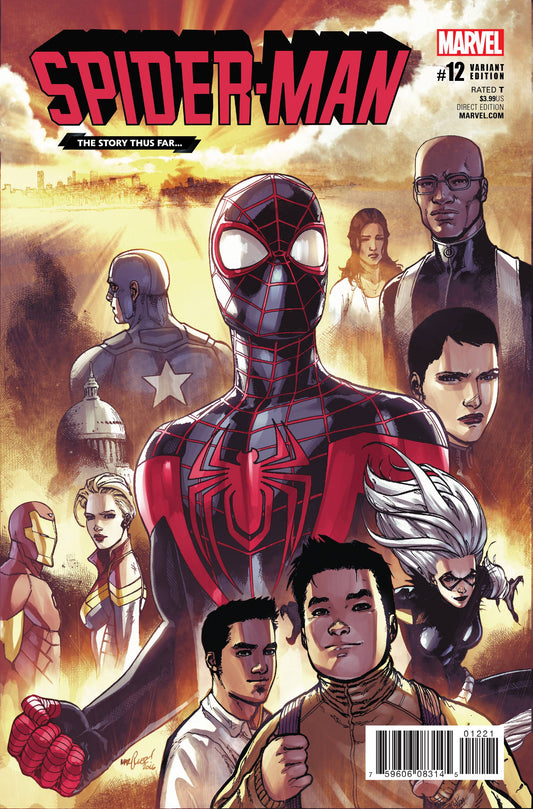 SPIDER-MAN #12 (MILES MORALES) MARQUEZ STORY THUS FAR NOW VARIANT 2017 Spider-Man MARVEL COMICS   