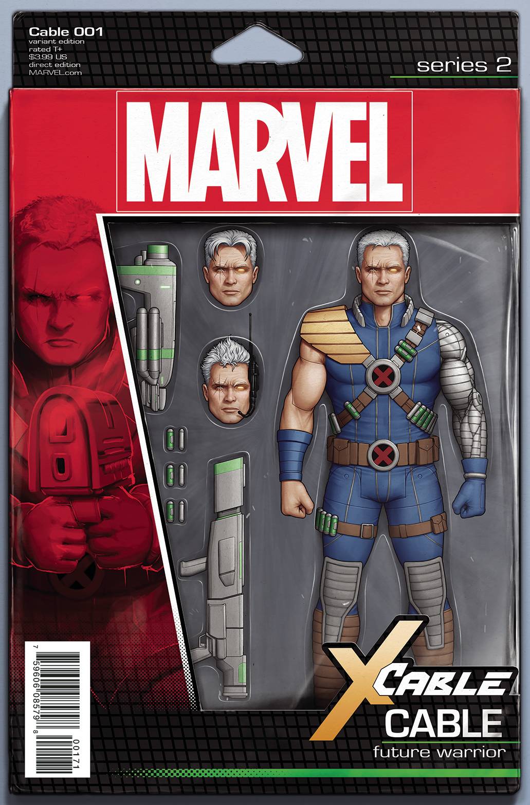 CABLE #1 ACTION FIGURE VARIANT 2017 comic book MARVEL COMICS   