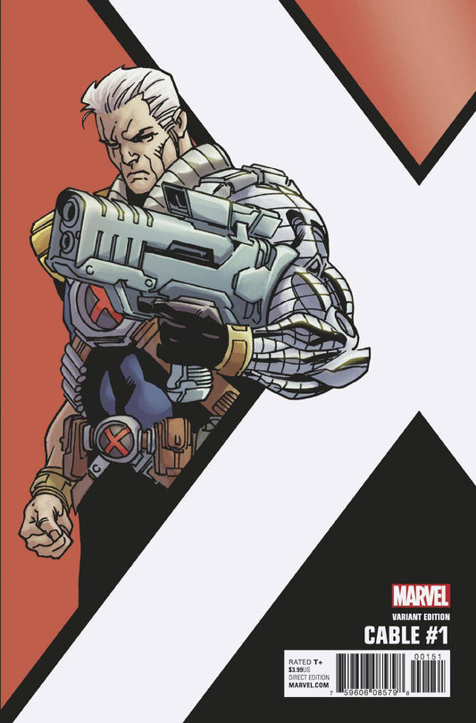 CABLE #1 KIRK CORNER BOX 1:10 VARIANT 2017 comic book MARVEL COMICS   