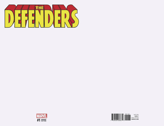 DEFENDERS #1 BLANK VARIANT 2017
