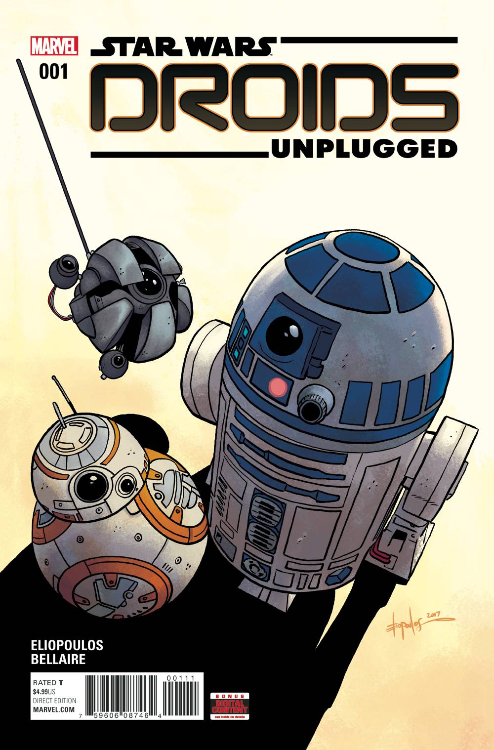 STAR WARS DROIDS UNPLUGGED #1 2017 Star Wars Droids MARVEL COMICS   