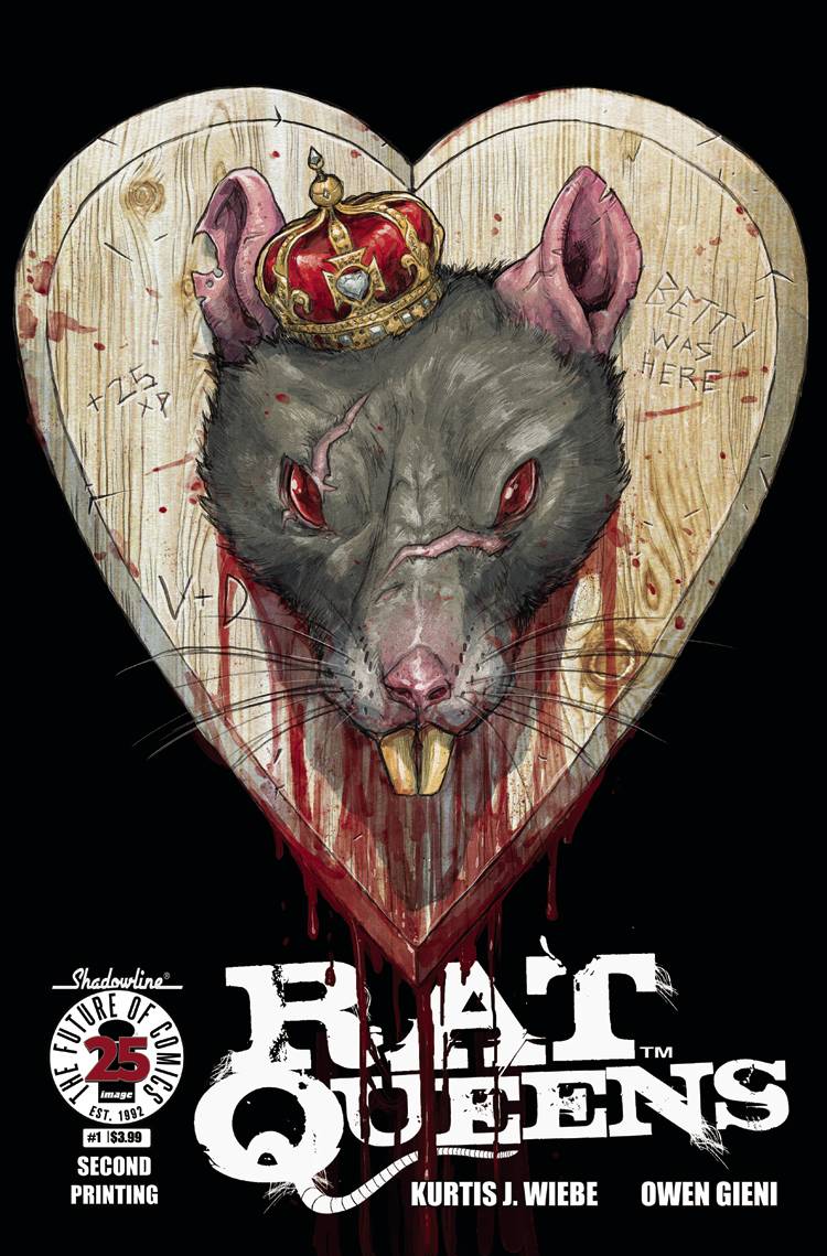 RAT QUEENS #1 GIENI 2ND PRINT VARIANT (MR) 2017 comic book IMAGE COMICS   