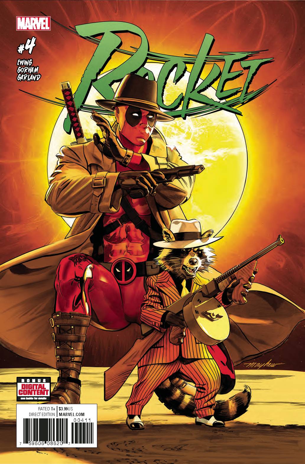 ROCKET #4 MAYHEW COVER 2017 comic book MARVEL COMICS   