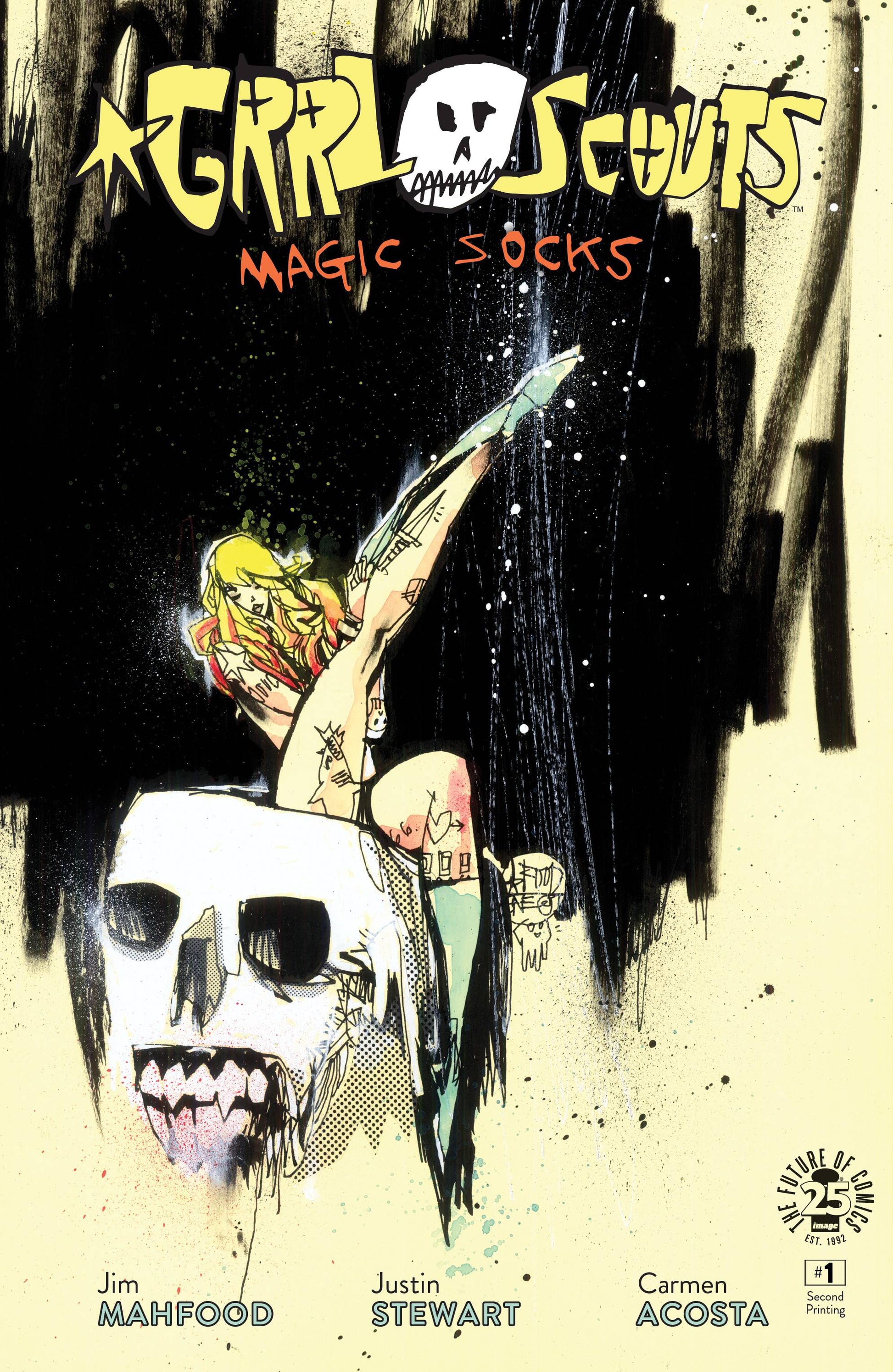 GRRL SCOUTS MAGIC SOCKS #1 (OF 6) 2ND PRINT MAHFOOD VARIANT 2017  IMAGE COMICS   