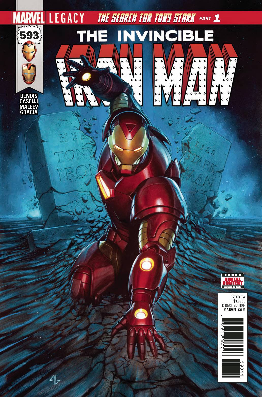 INVINCIBLE IRON MAN #593 (CONTAINS MARVEL VALUE STAMP) 2017
