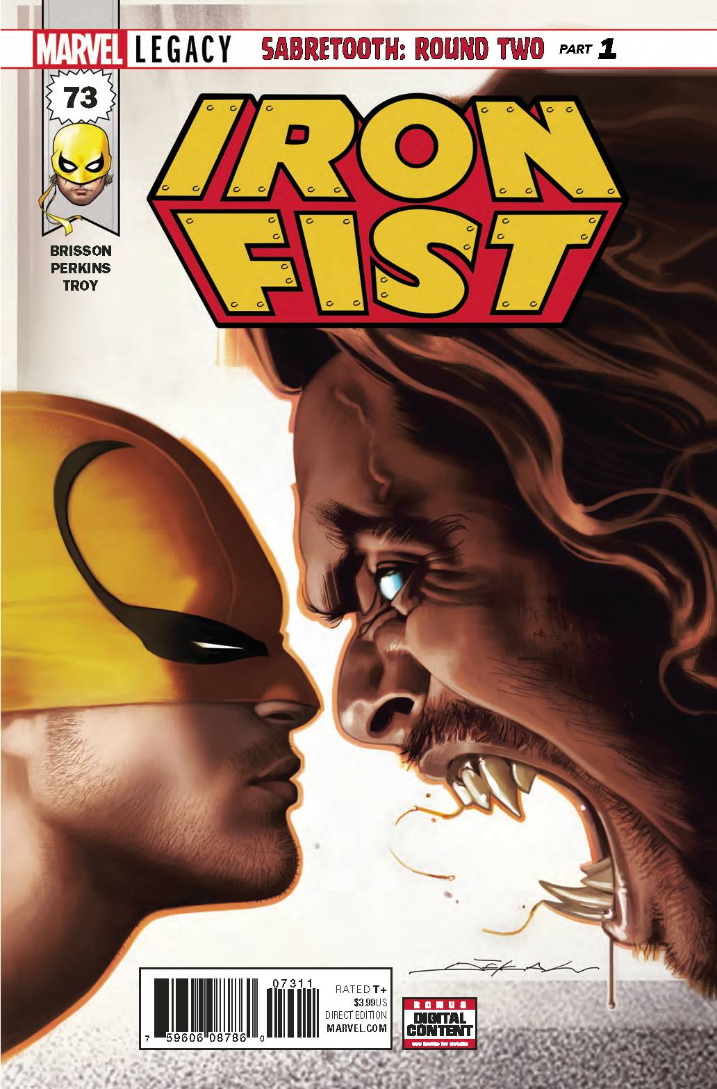 IRON FIST #73 DEKAL COVER (CONTAINS MARVEL VALUE STAMP) 2017