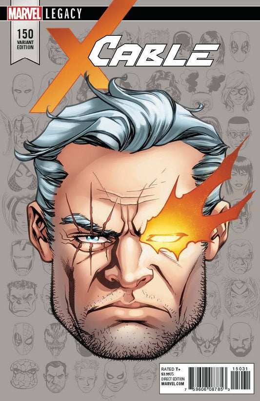 CABLE #150 MCKONE LEGACY HEADSHOT 1:10 VARIANT 2017 comic book MARVEL COMICS   