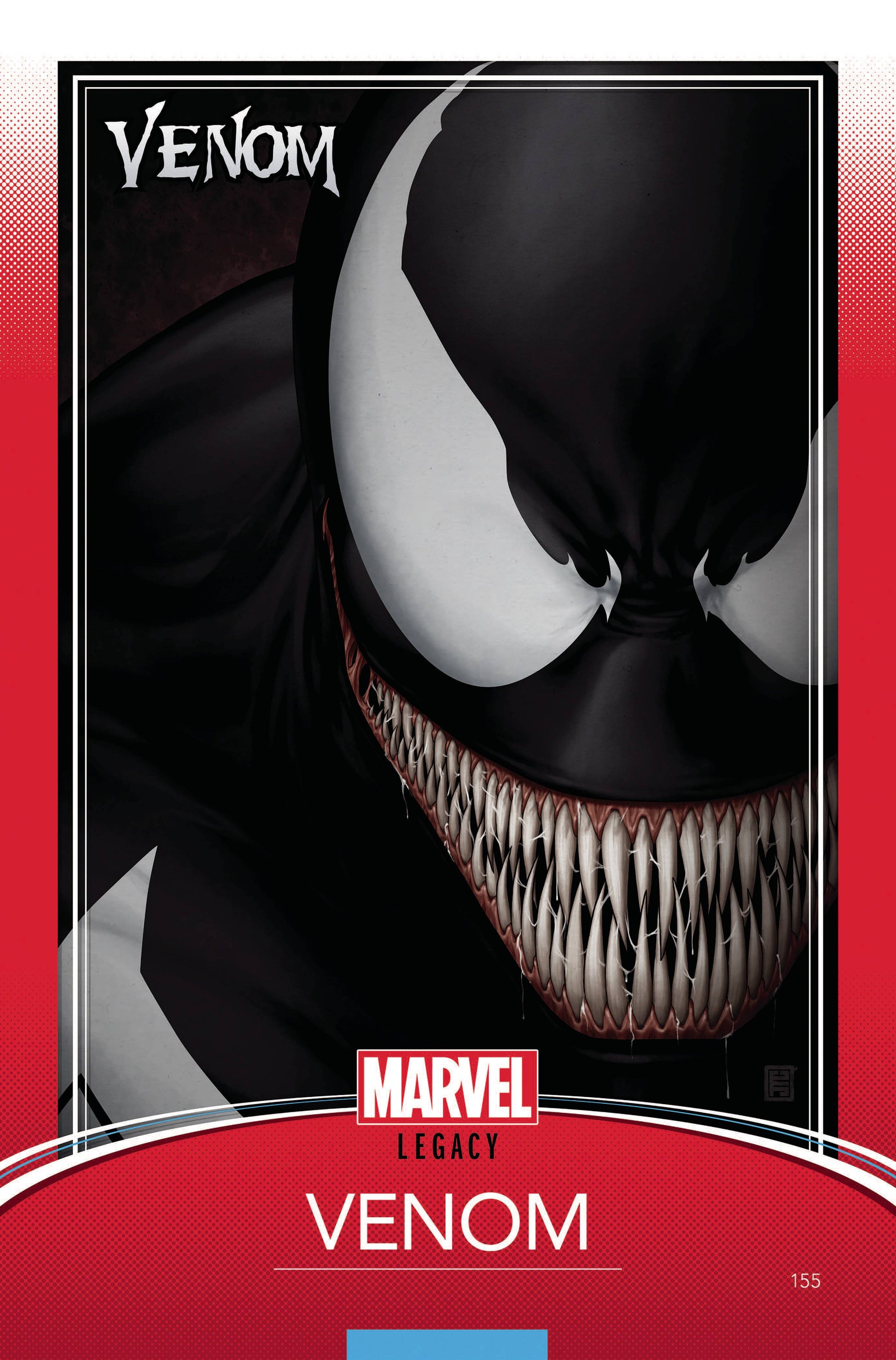 VENOM #155 CHRISTOPHER TRADING CARD VARIANT 2017 comic book MARVEL COMICS   