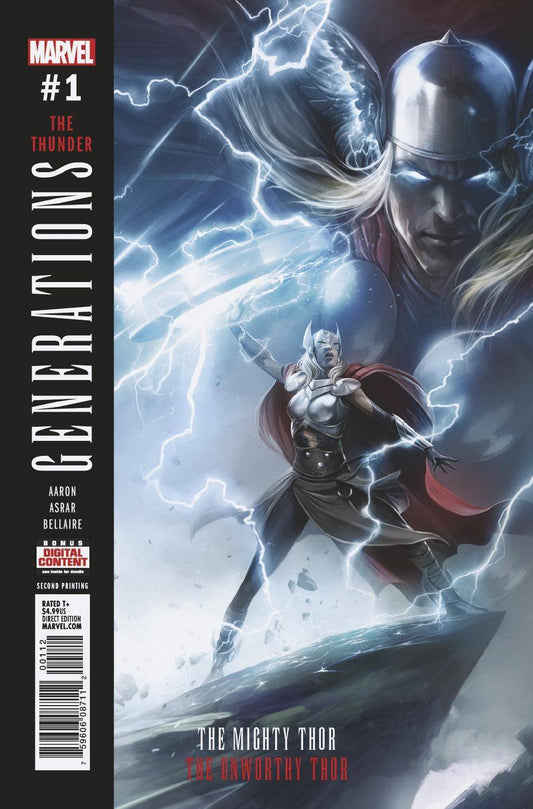 GENERATIONS UNWORTHY THOR & MIGHTY THOR #1 2ND PRINT VARIANT 2017