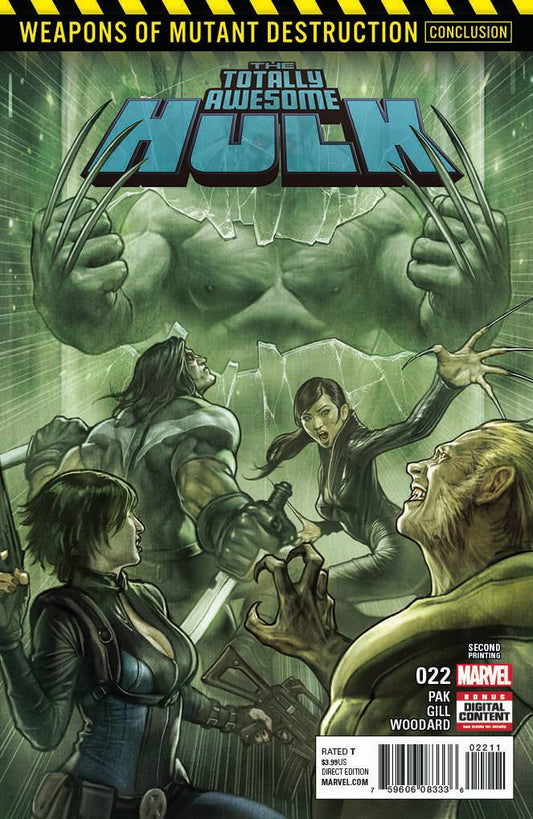 TOTALLY AWESOME HULK #22 2ND PRINT STONEHOUSE VARIANT 2017 (1ST APP WEAPON H)