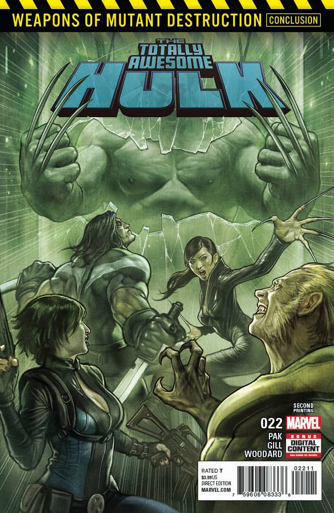 TOTALLY AWESOME HULK #22 2ND PRINT STONEHOUSE VARIANT 2017 (1ST APP WEAPON H) comic books MARVEL COMICS   