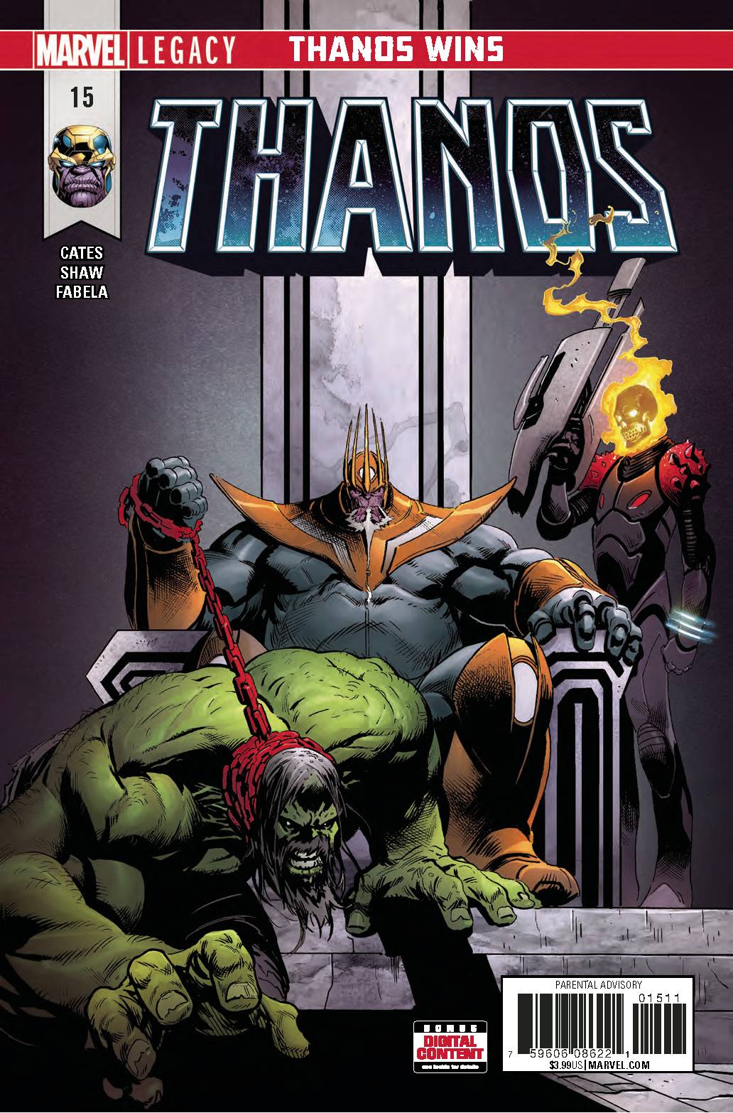 THANOS #15 1ST PRINT SHAW 2018 comic book MARVEL COMICS   