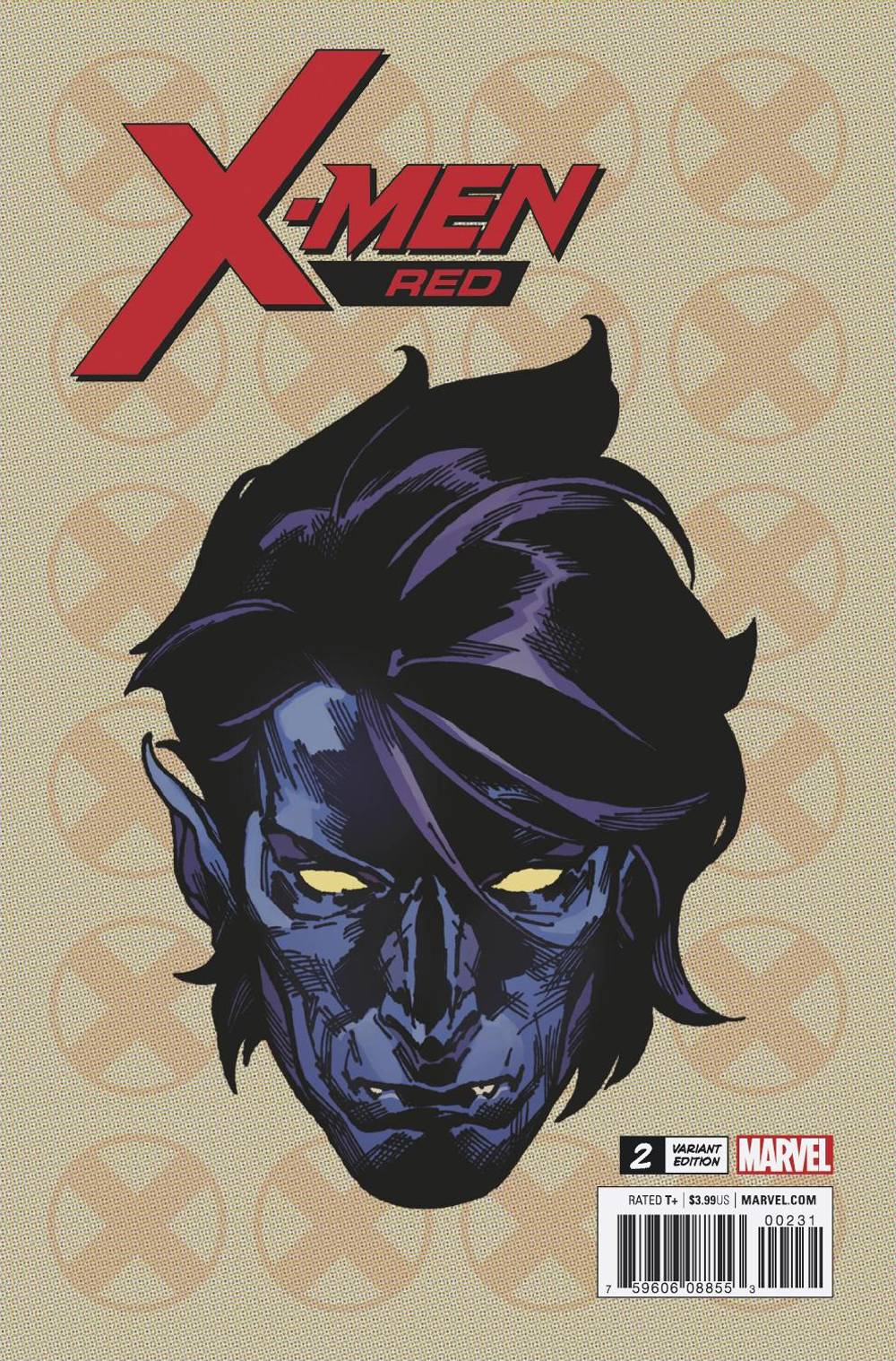 X-MEN RED #2 HEADSHOT 1:10 VARIANT 2018 comic book MARVEL PRH   