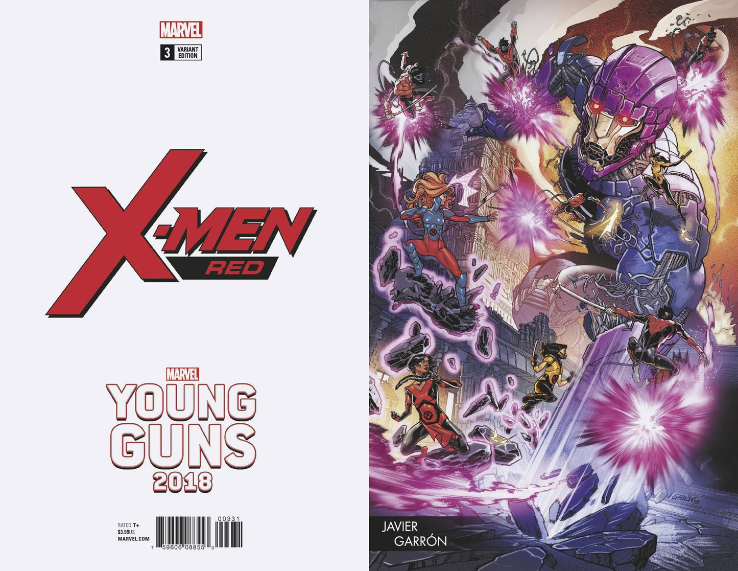 X-MEN RED #3 GARRON YOUNG GUNS VARIANT 2018 X-Men Red MARVEL PRH   