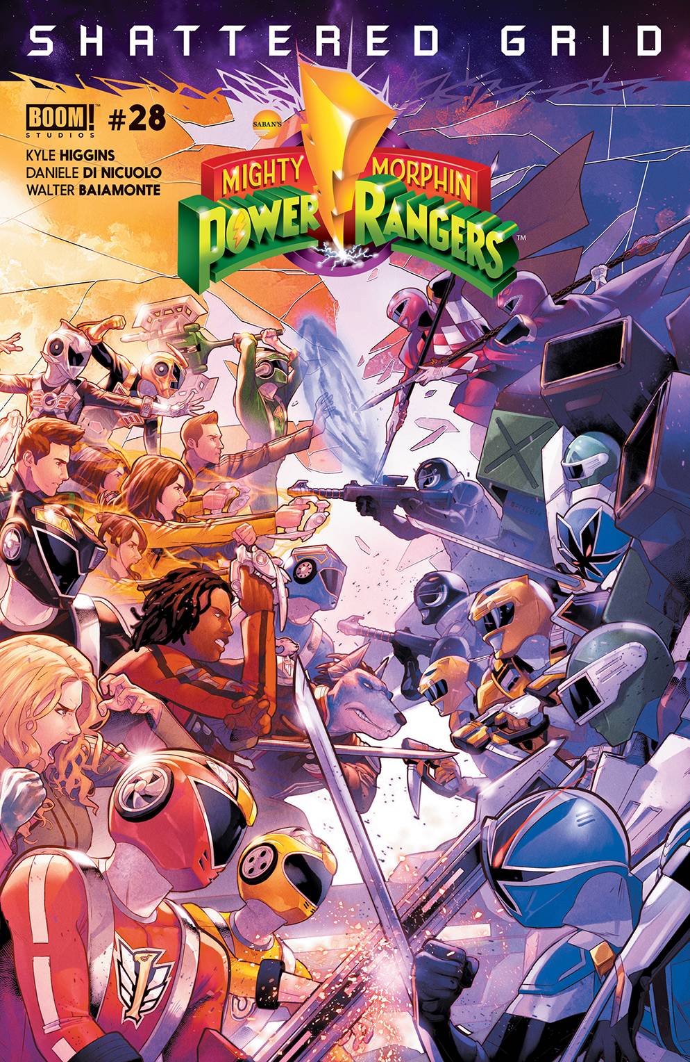 MIGHTY MORPHIN POWER RANGERS #28 MAIN 2018 MMPR BOOM! STUDIOS   