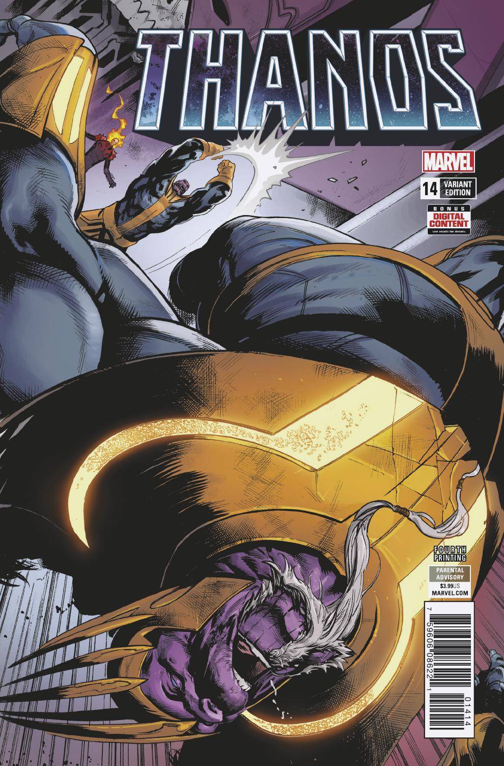 THANOS #14 4TH PRINT SHAW VARIANT 2018 comic book MARVEL COMICS   