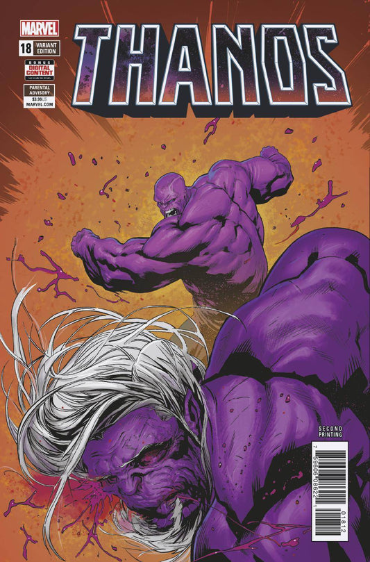 THANOS #18 2ND PRINT VARIANT 2018 comic book MARVEL COMICS   