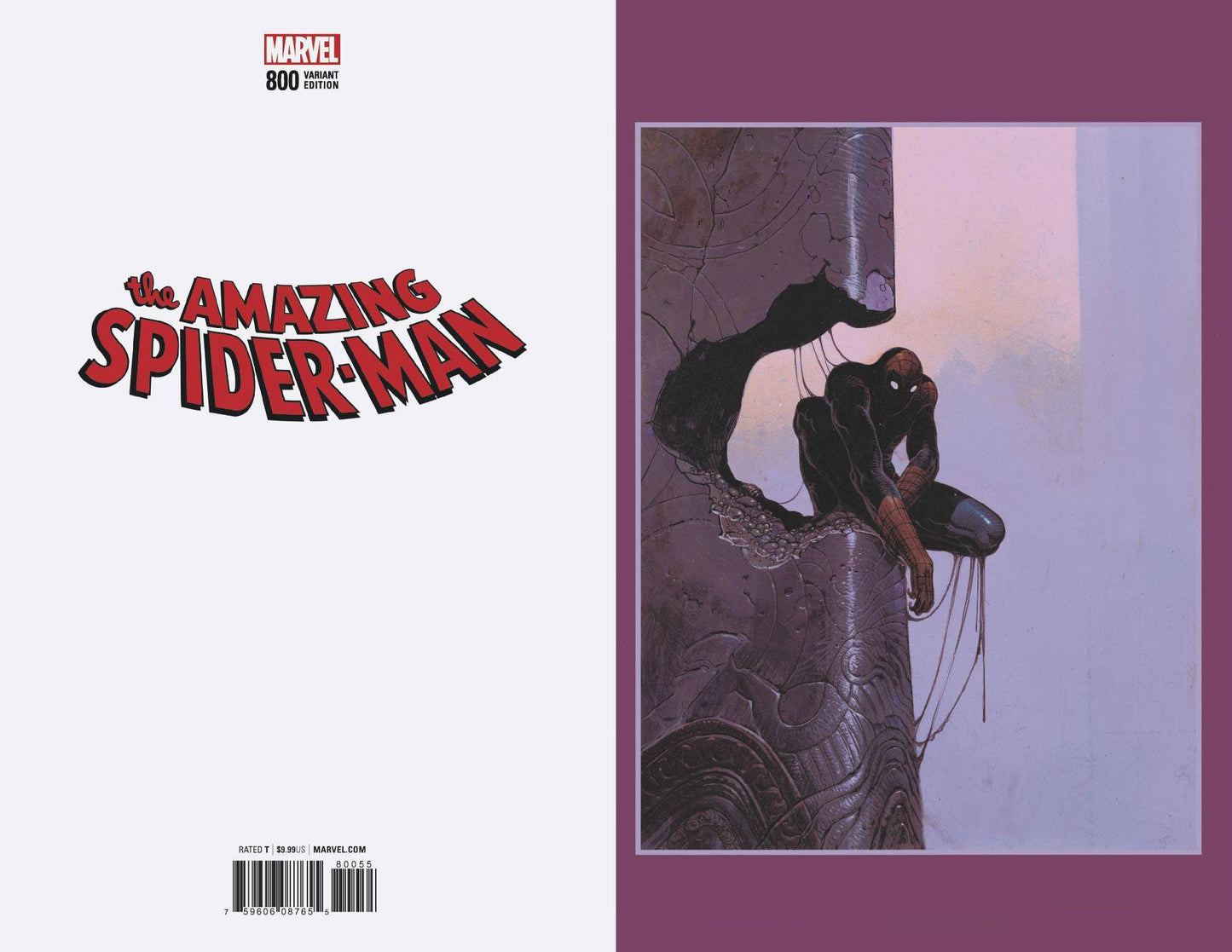 AMAZING SPIDER-MAN #800 MOEBIUS 1:100 VIRGIN VARIANT 2018 comic book MARVEL COMICS