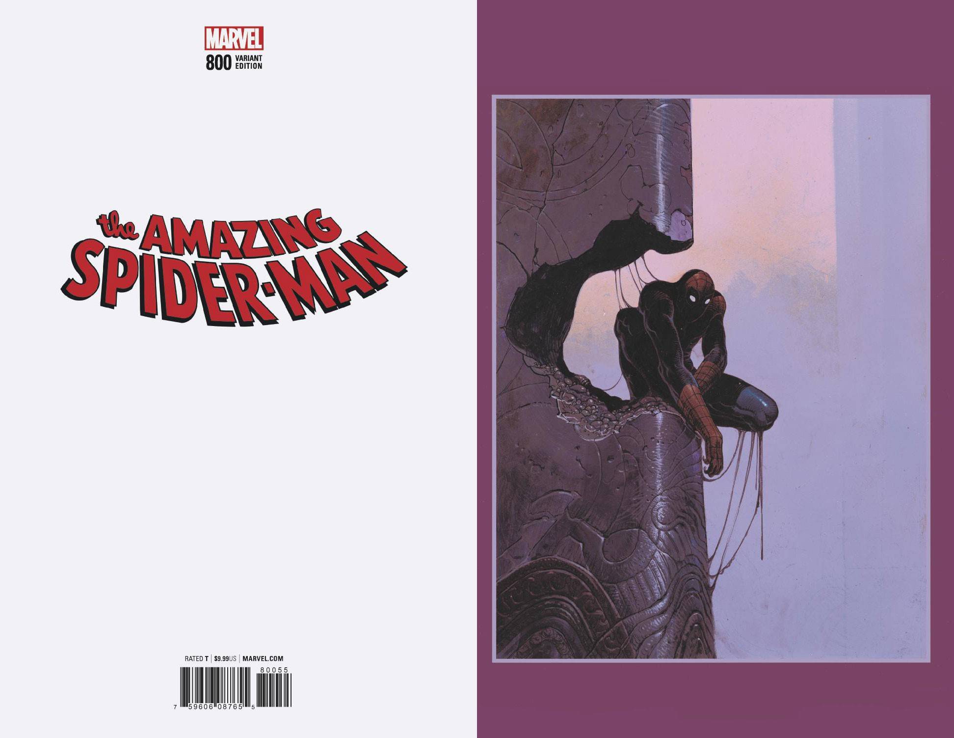 AMAZING SPIDER-MAN #800 MOEBIUS 1:100 VIRGIN VARIANT 2018 comic book MARVEL COMICS