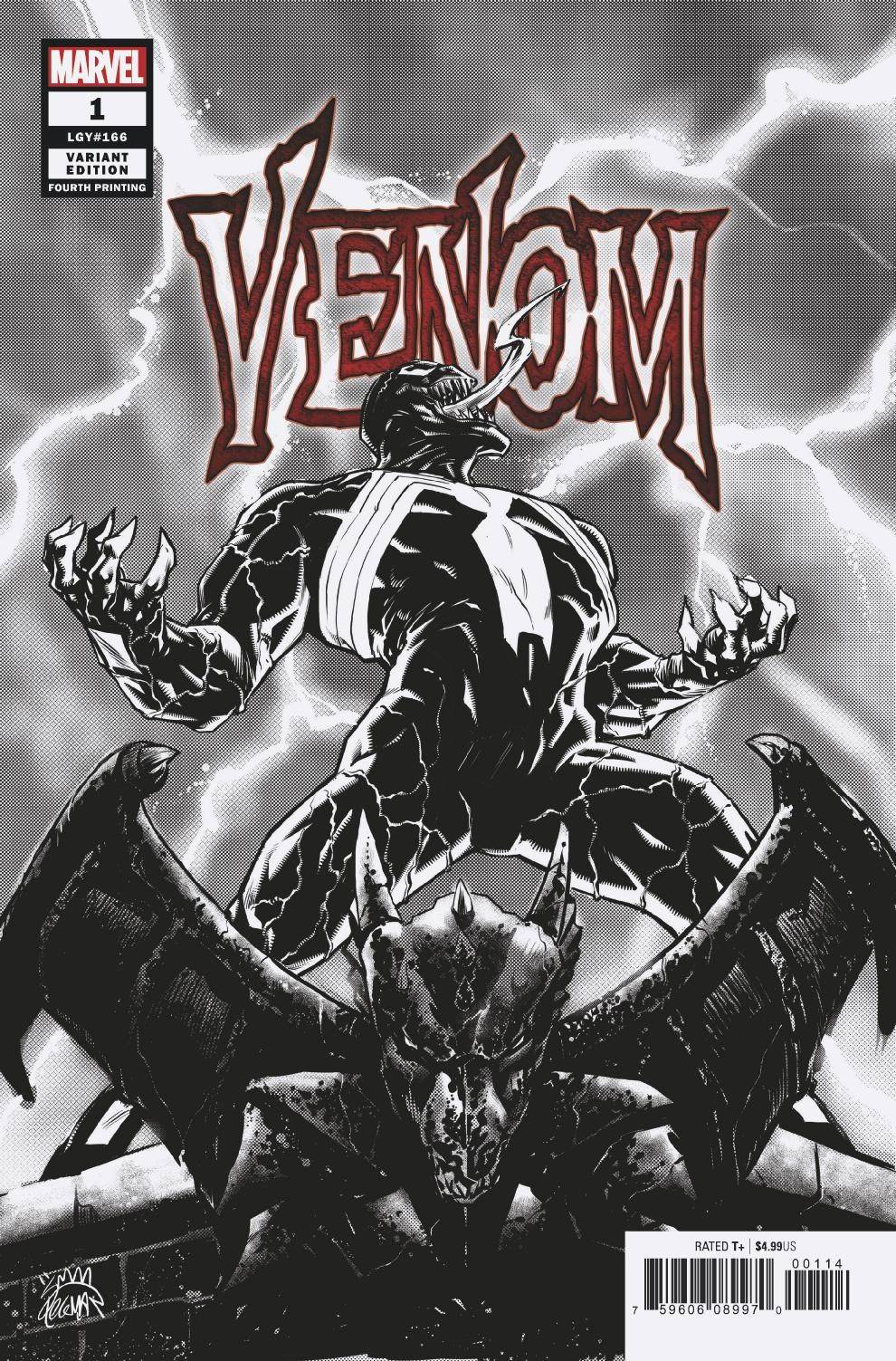 VENOM #1 4TH PRINT STEGMAN VARIANT 2018 comic book MARVEL COMICS   