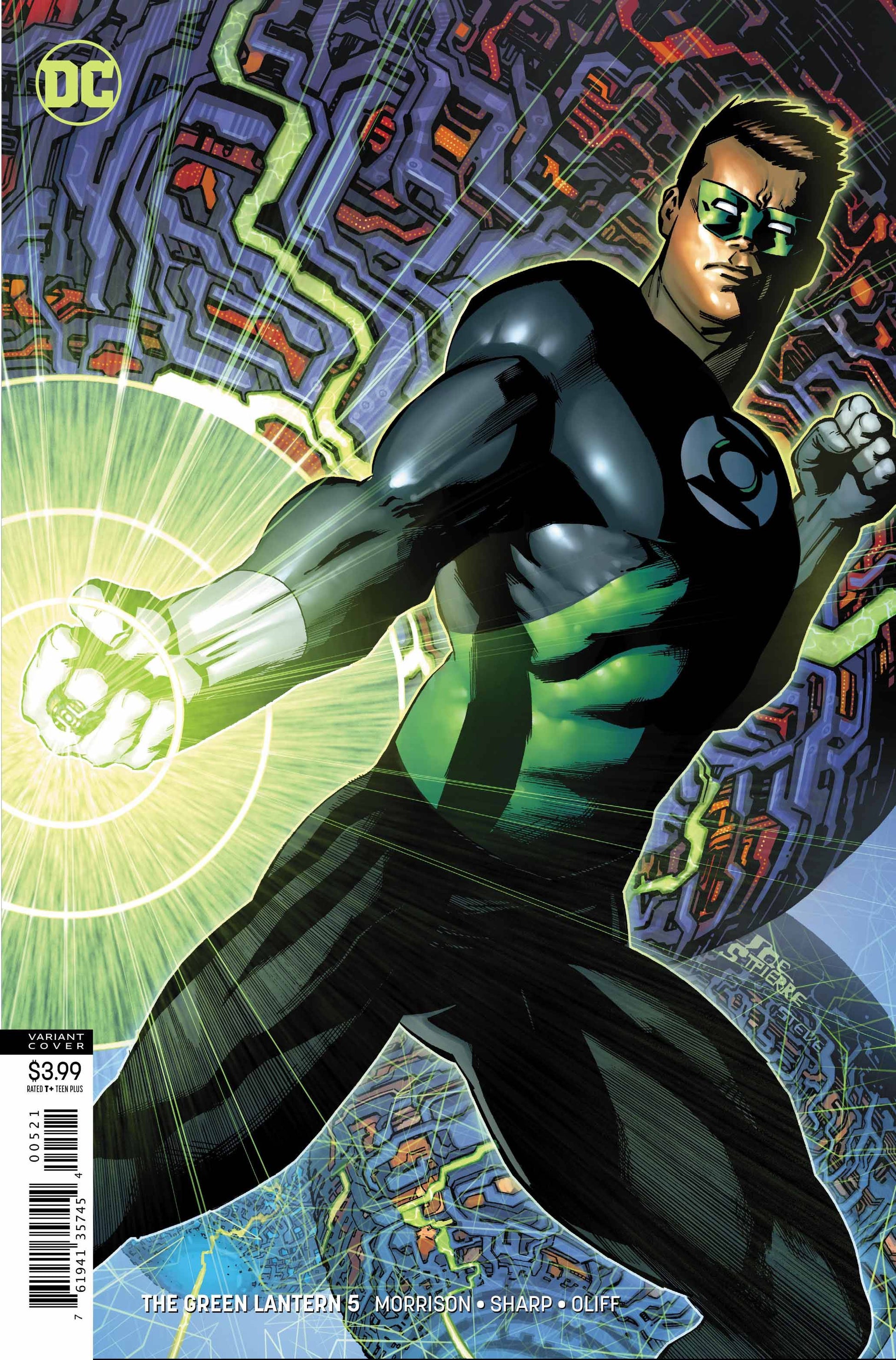 GREEN LANTERN #5 ST PIERRE VARIANT 2019 Green Lantern DC COMICS   