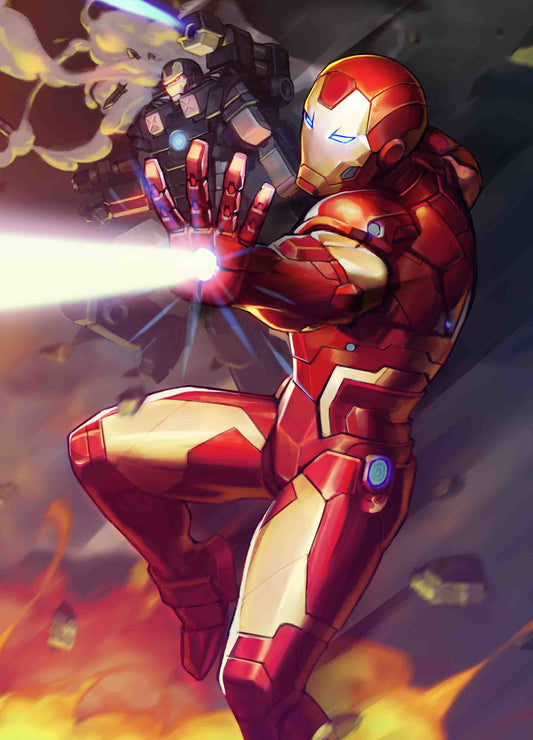 TONY STARK IRON MAN #12 NEXON MARVEL BATTLE LINES VARIANT 2019 Iron Man MARVEL COMICS   