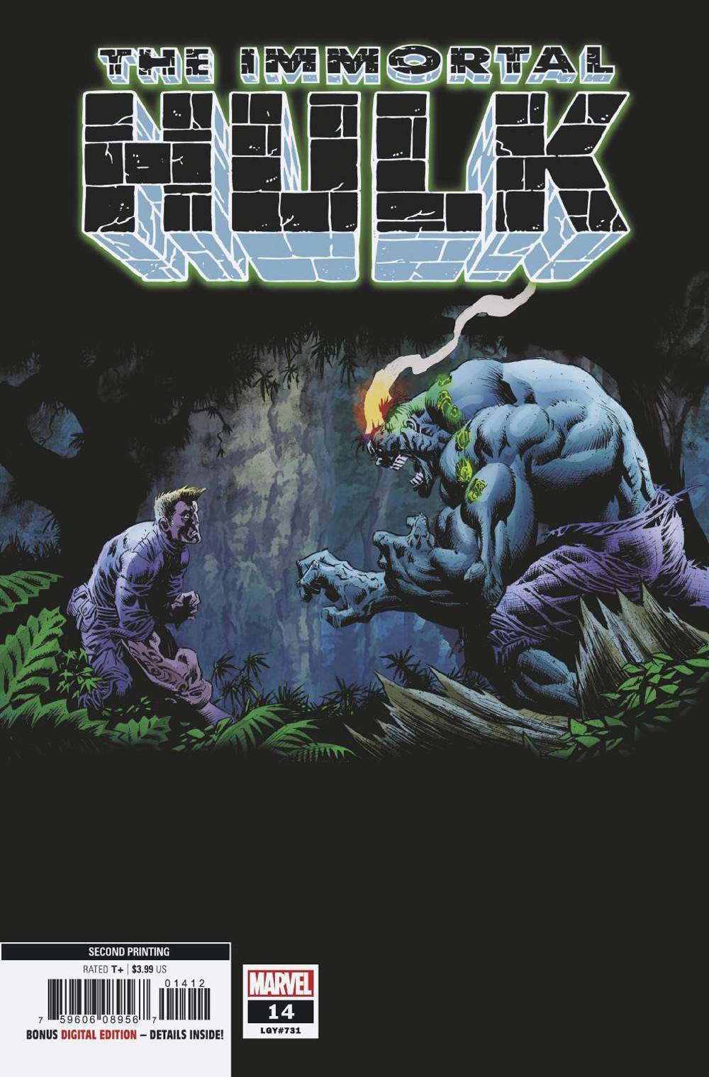 IMMORTAL HULK #14 2ND PRINT VARIANT 2019 Immortal Hulk MARVEL COMICS   