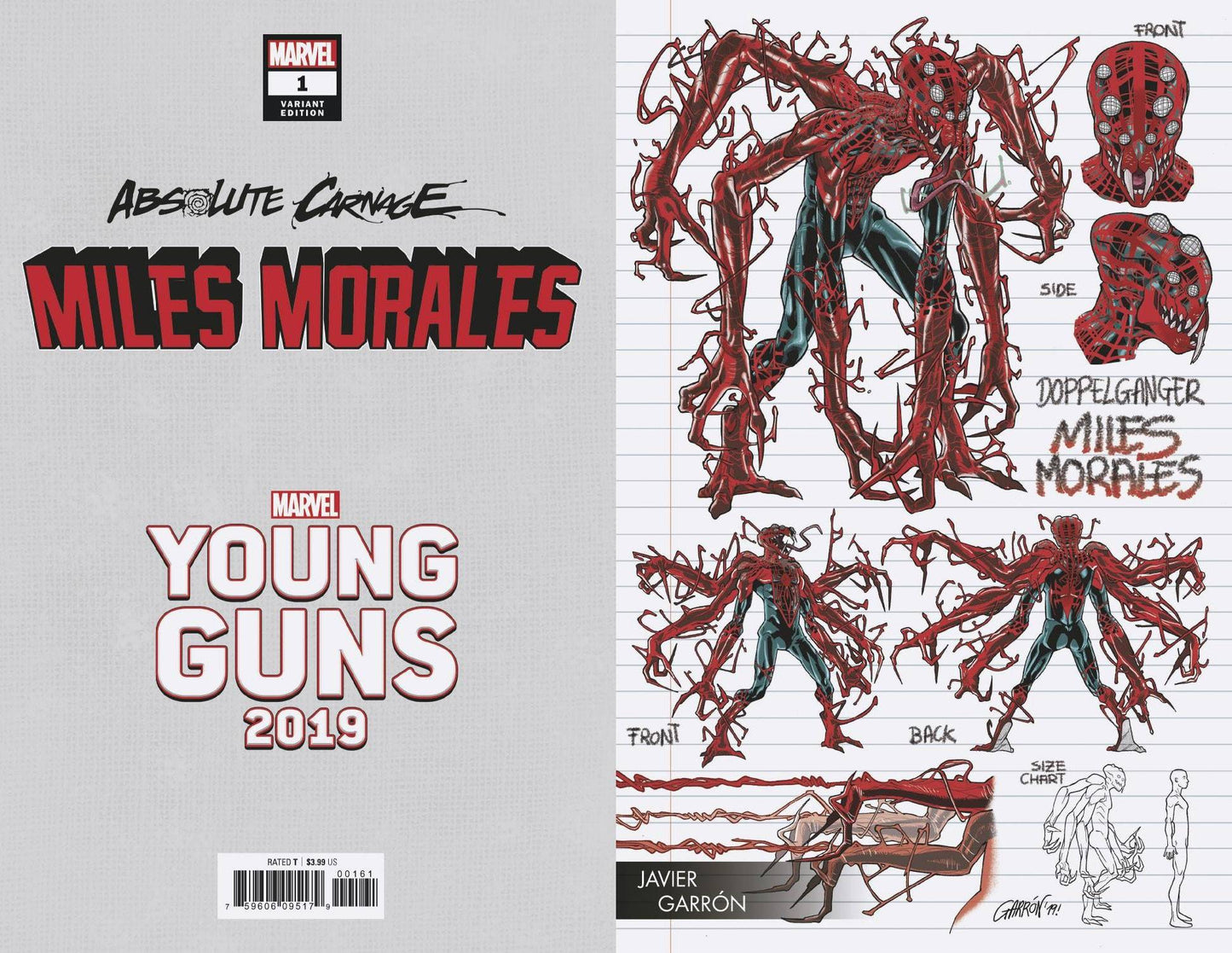 ABSOLUTE CARNAGE MILES MORALES #1 (OF 3) GARRON YOUNG GUNS VARIANT 2019 comic book MARVEL COMICS   