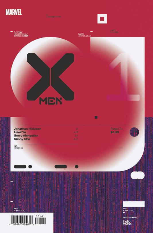 X-MEN #1 MULLER DESIGN 1:10 VARIANT 2019
