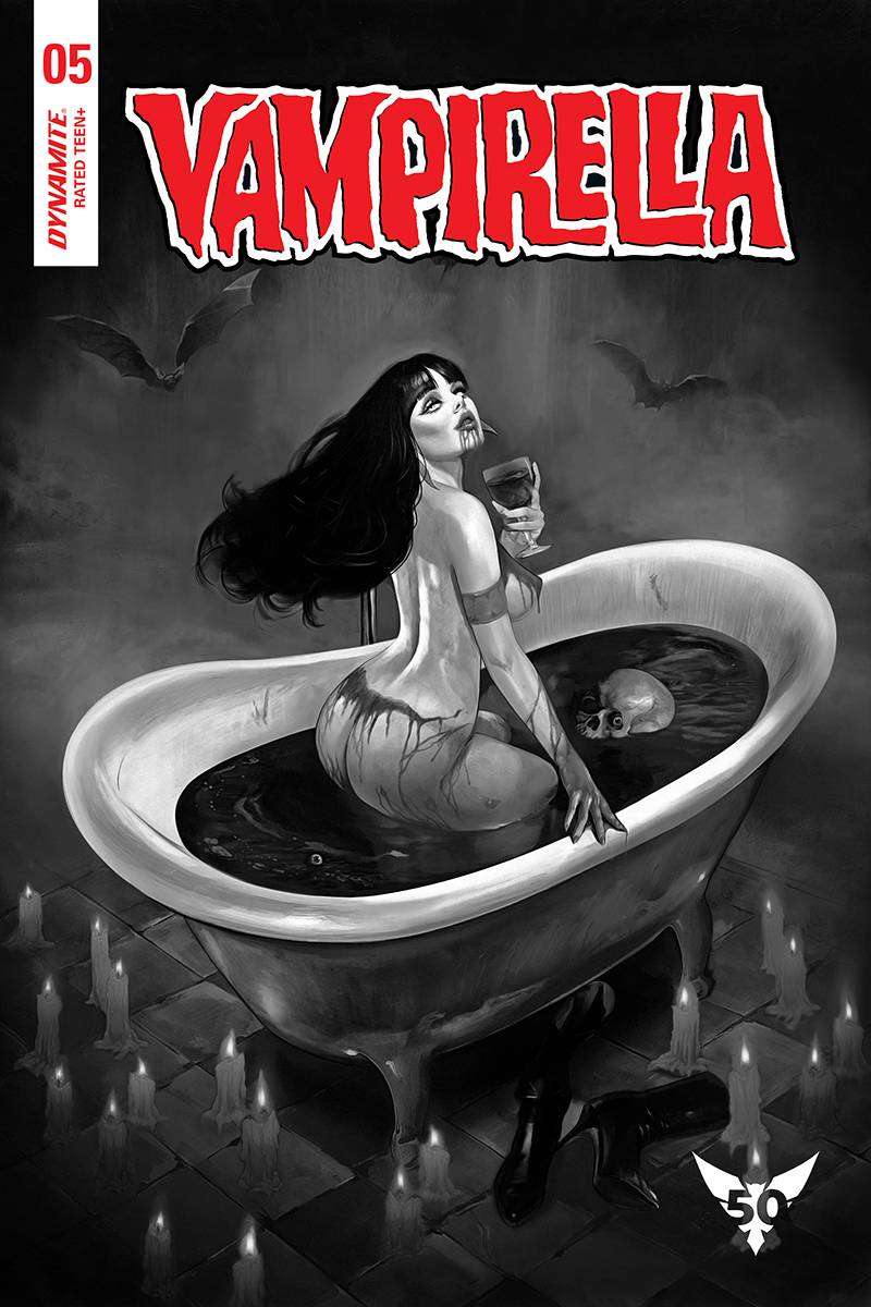 VAMPIRELLA #5 DALTON B&W 1:20 VARIANT 2019 Vampirella DYNAMITE   