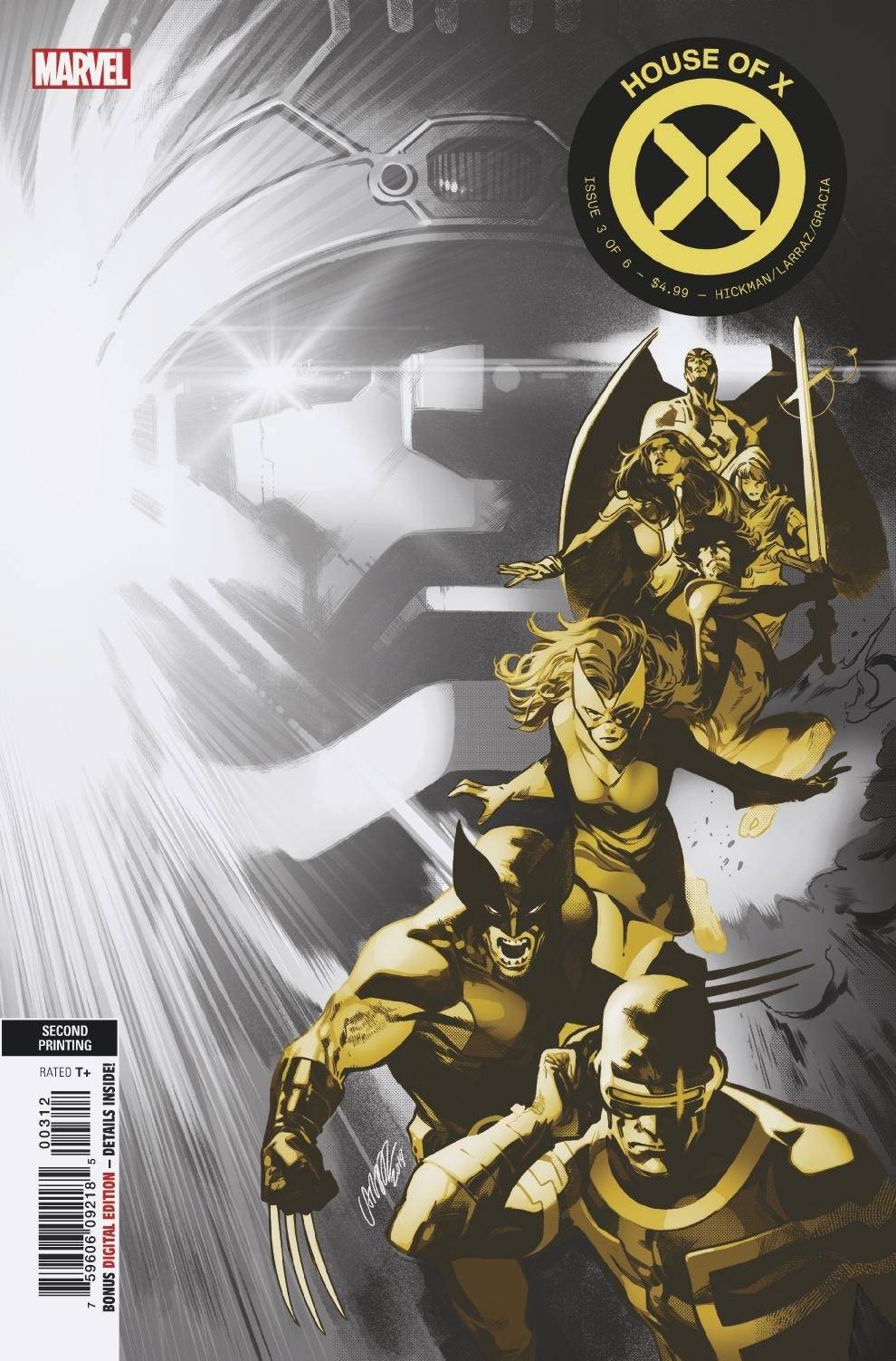 HOUSE OF X #3 (OF 6) 2ND PRINT LARRAZ VARIANT 2019 X-Men MARVEL COMICS   