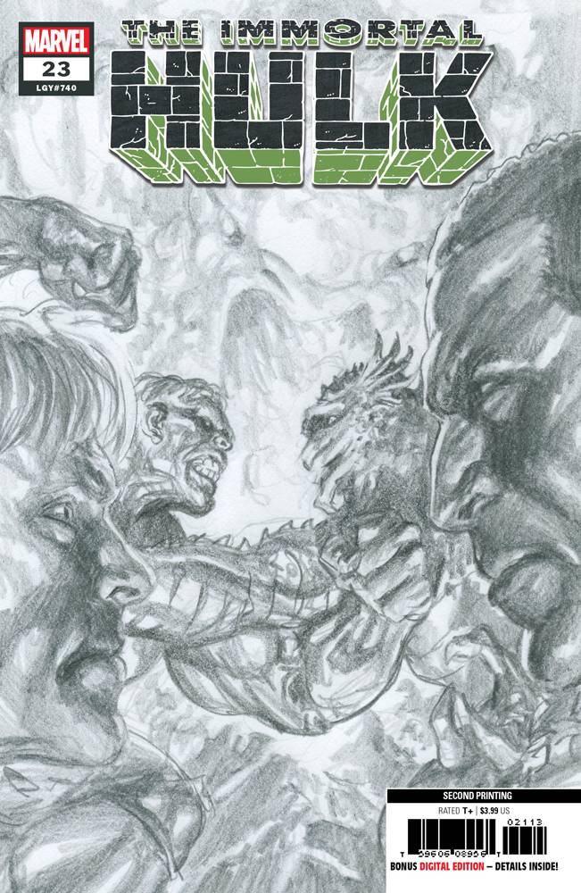 IMMORTAL HULK #23 2ND PRINT VARIANT 2019 Immortal Hulk MARVEL COMICS   