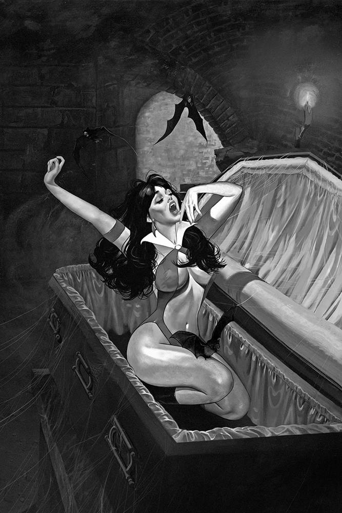 VAMPIRELLA #4 DALTON B&W 1:15 VIRGIN VARIANT Vampirella DYNAMITE   