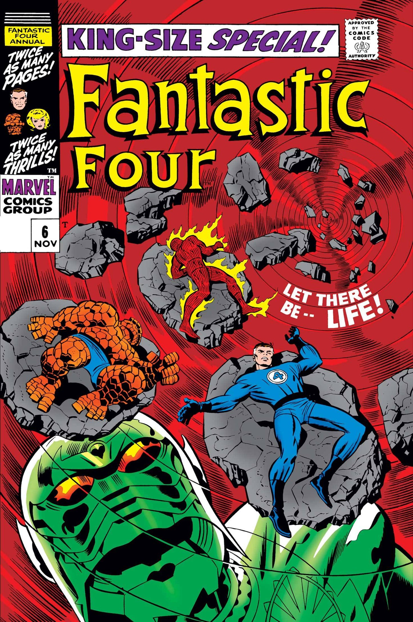 FANTASTIC FOUR ANNUAL #6 FACSIMILE EDITION 2020 (1ST APP FRANKLIN RICHARDS) Fantastic Four MARVEL COMICS   