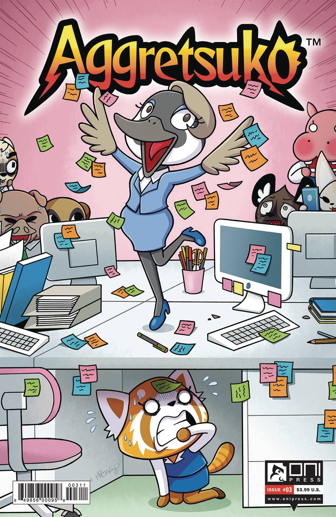 AGGRETSUKO #3 CVR A HICKEY 2020 Aggretsuko ONI PRESS INC.   