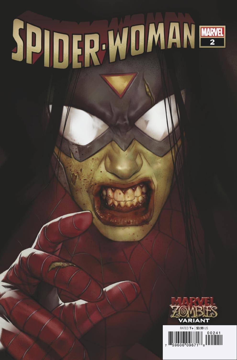 SPIDER-WOMAN #2 OLIVER MARVEL ZOMBIES VARIANT 2020 Spider-Woman MARVEL COMICS   