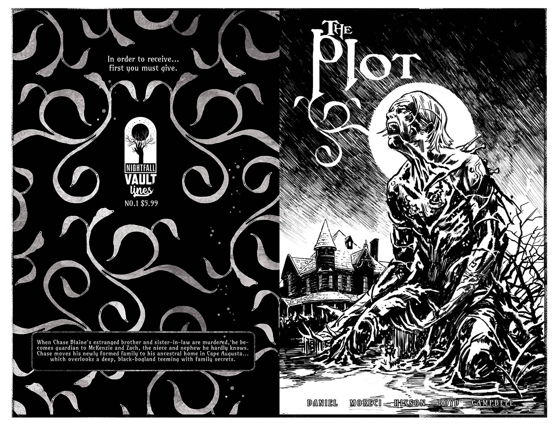 PLOT #1 B&W DELUXE EDITION 2020 comic book VAULT COMICS   