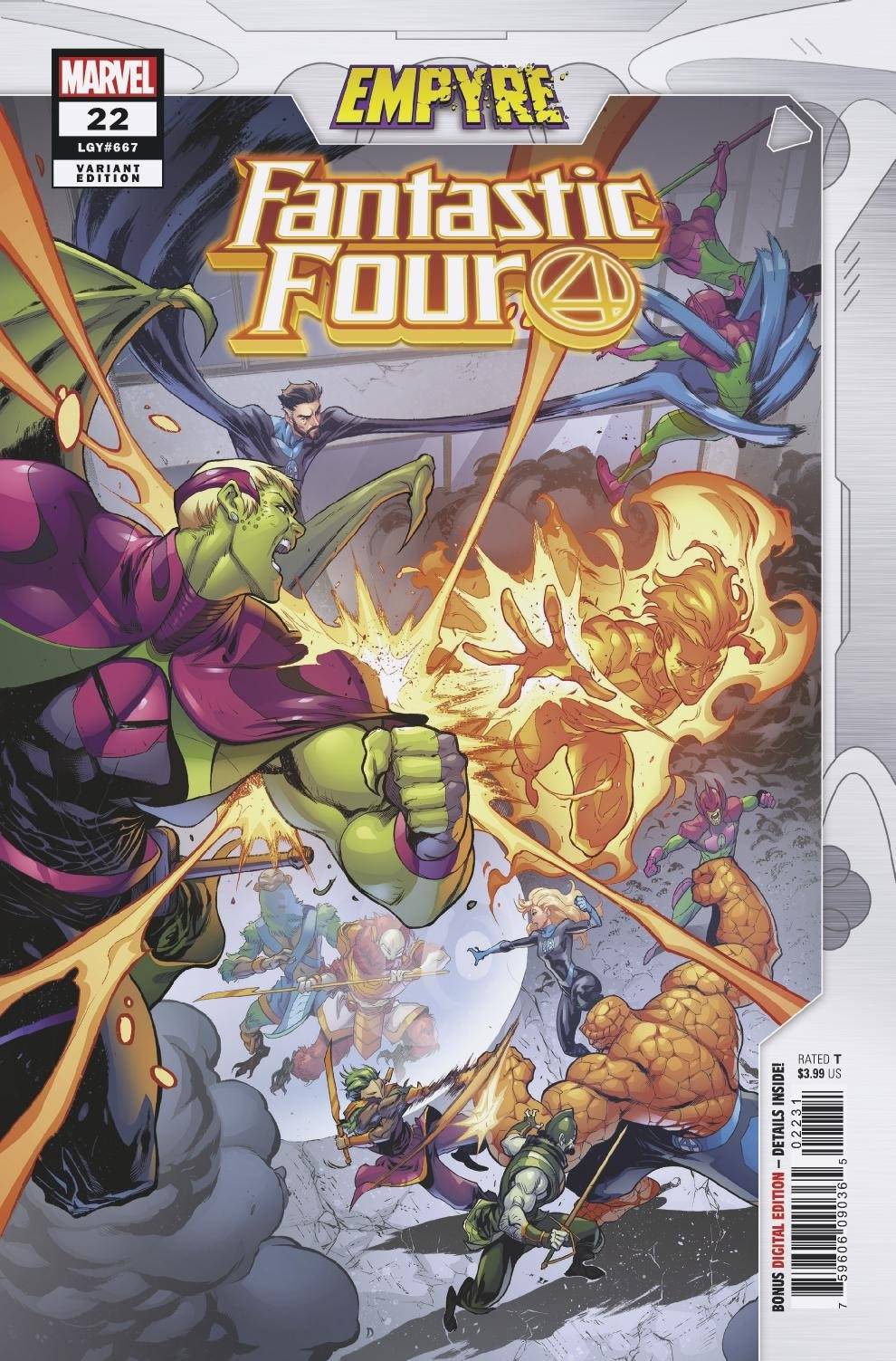 FANTASTIC FOUR #22 ANACLETO EMPYRE VAR EMPYRE 2020 Fantastic Four MARVEL COMICS   