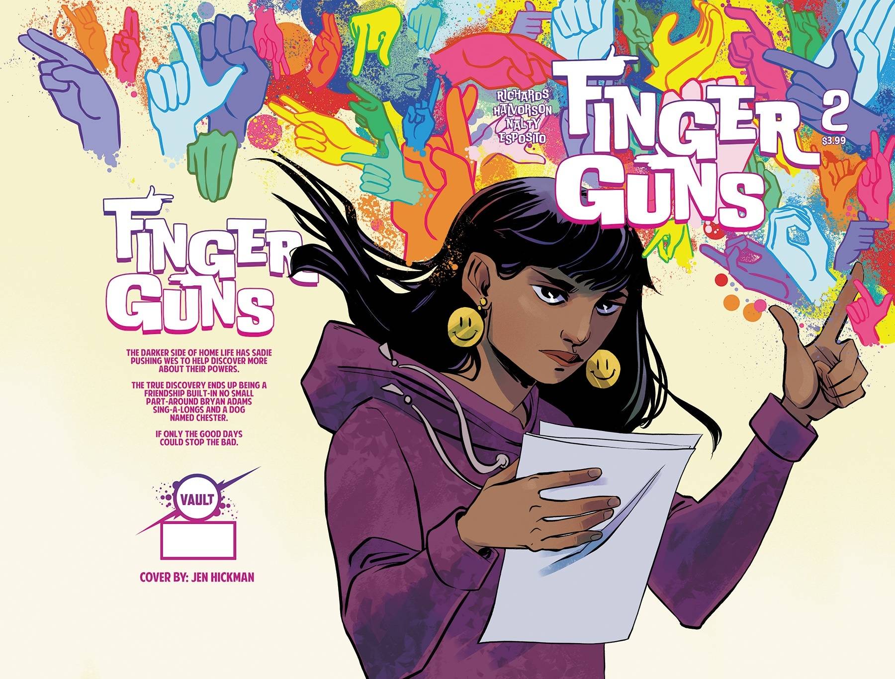 FINGER GUNS #2 FOC HICKMAN VARIANT 2020  VAULT COMICS   