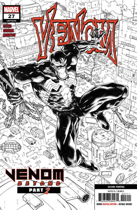 VENOM #27 2ND PRINT 1:25 STEGMAN SKETCH VARIANT 2020 Venom MARVEL COMICS   