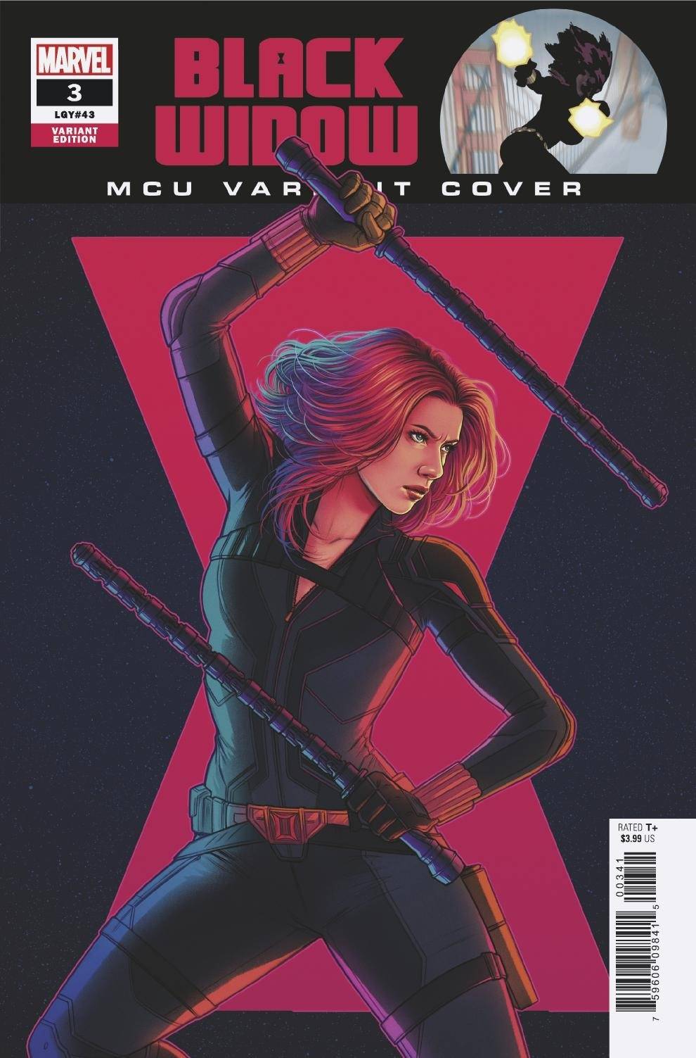 BLACK WIDOW #3 JEN BARTEL VARIANT 2020 Black Widow MARVEL COMICS   